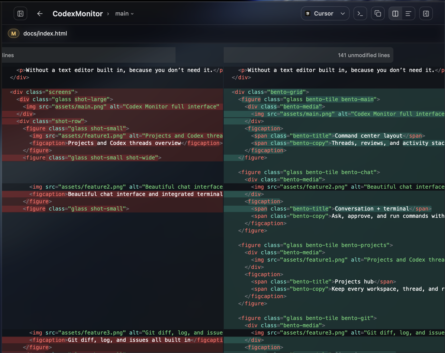 Beautiful live git diff